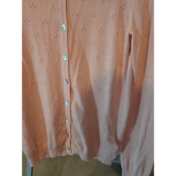 Fransa Zudot Cardigan Sweater S Womens Long Sleeve Pink Buttons Grandma Core - Picture 3 of 7